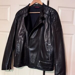Men's Salvatore Ferragamo Black Leather Jacket